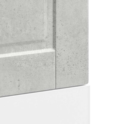vidaXL Geschirrspülerblende Porto Betongrau 45x1,5x67 cm Holzwerkstoff
