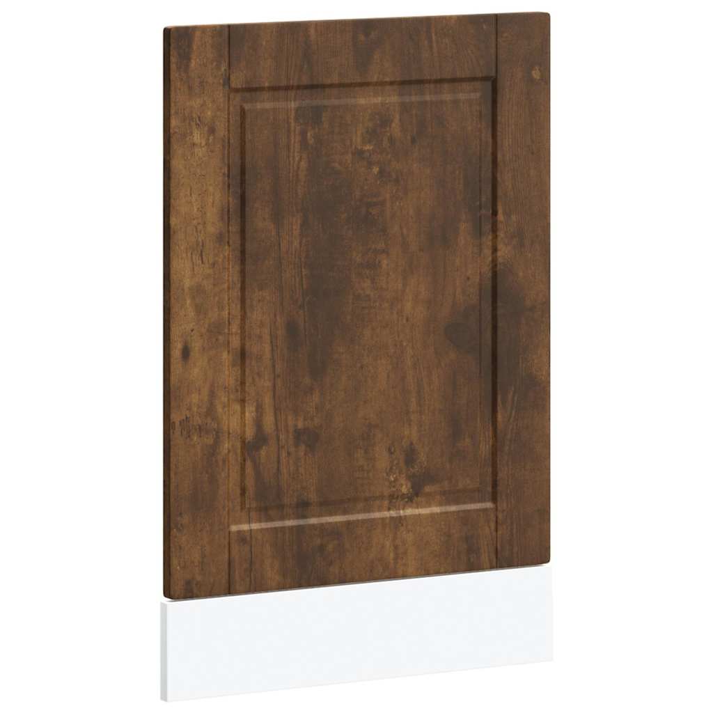 vidaXL Façade de lave-vaisselle Porto en chêne fumé 45 x 1,5 x 67 cm