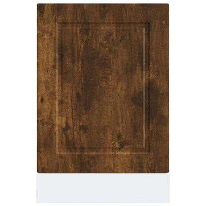 vidaXL Façade de lave-vaisselle Porto en chêne fumé 45 x 1,5 x 67 cm