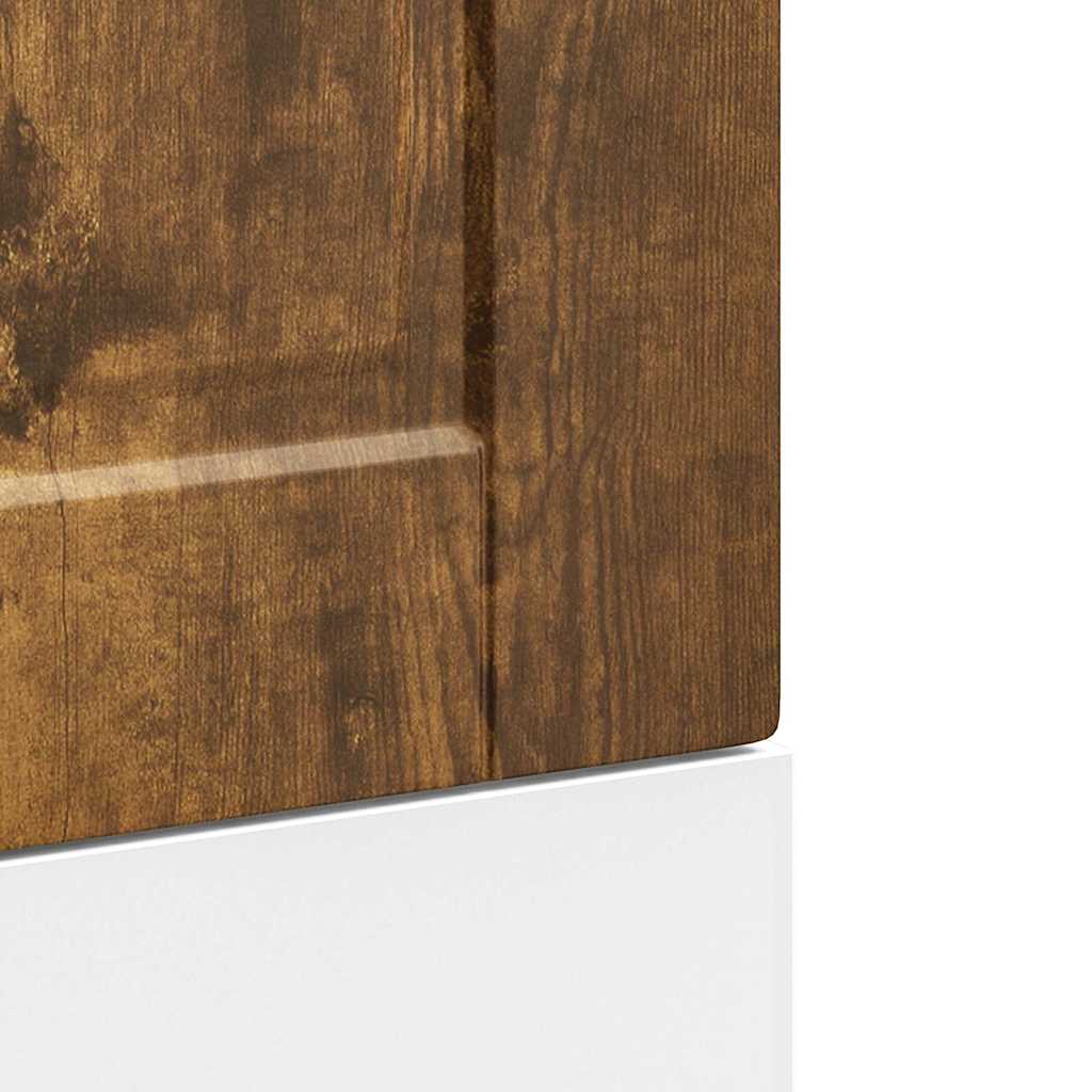 vidaXL Façade de lave-vaisselle Porto en chêne fumé 45 x 1,5 x 67 cm