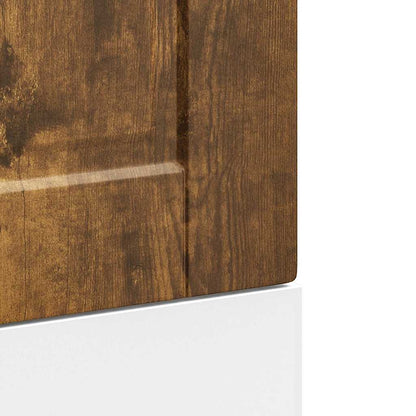 vidaXL Façade de lave-vaisselle Porto en chêne fumé 45 x 1,5 x 67 cm