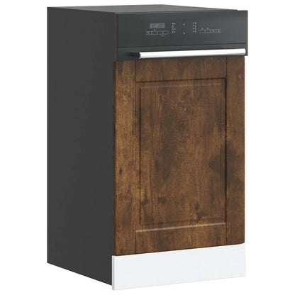 vidaXL Façade de lave-vaisselle Porto en chêne fumé 45 x 1,5 x 67 cm