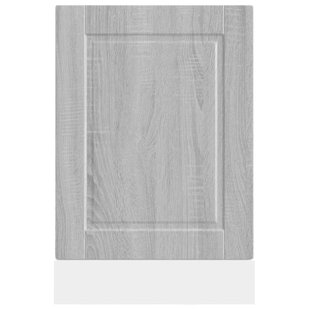 vidaXL Geschirrspülerblende Porto Grau Sonoma 45x1,5x67 cm