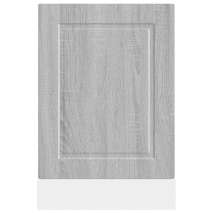 vidaXL Geschirrspülerblende Porto Grau Sonoma 45x1,5x67 cm