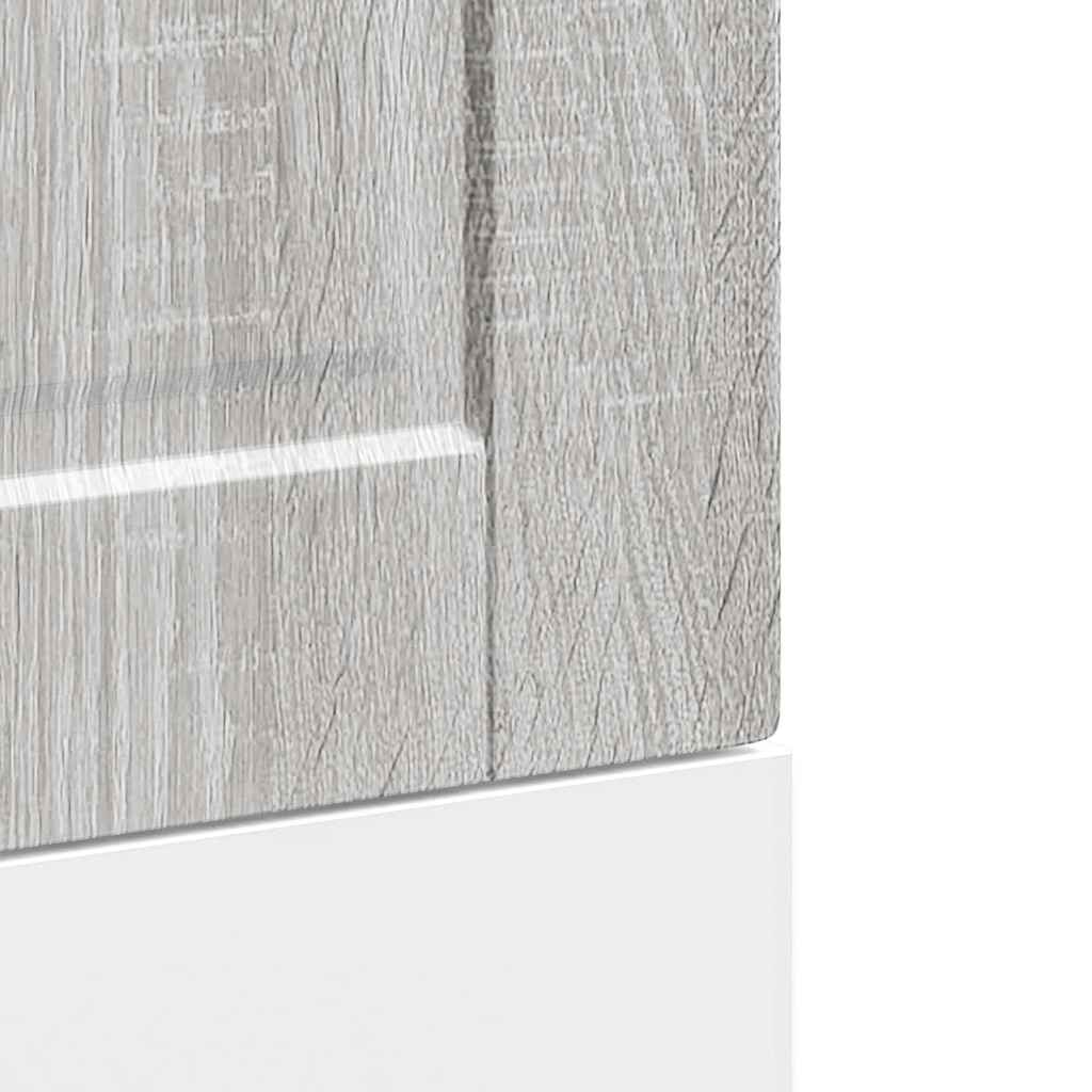 vidaXL Geschirrspülerblende Porto Grau Sonoma 45x1,5x67 cm