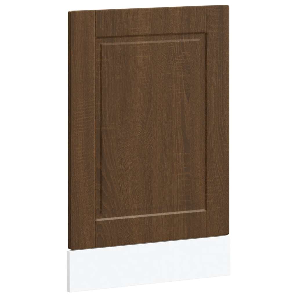 vidaXL Geschirrspülerblende Porto Braun Eichen-Optik 45x1,5x67 cm