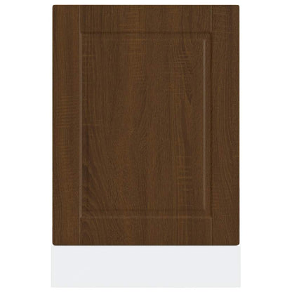 vidaXL Geschirrspülerblende Porto Braun Eichen-Optik 45x1,5x67 cm
