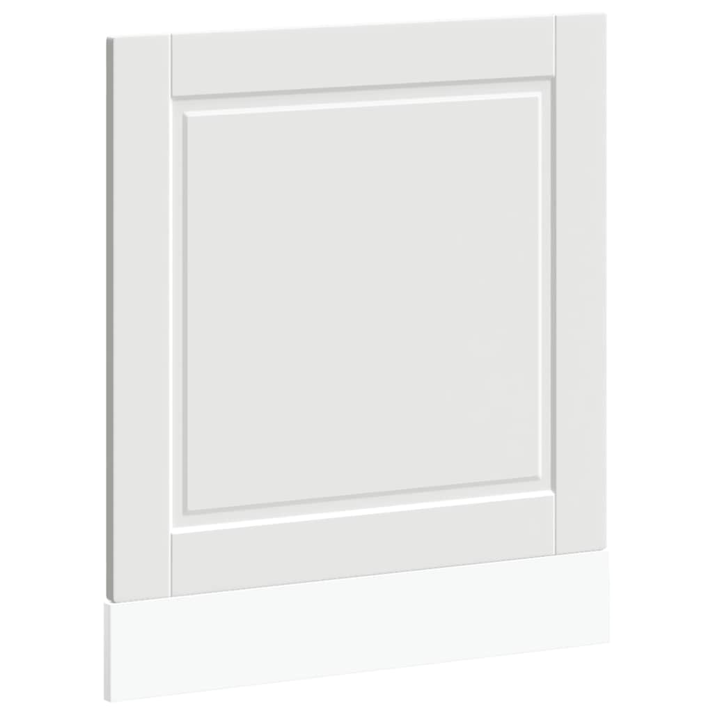 vidaXL Geschirrspülerblende Porto Weiß 60x1,5x67 cm Holzwerkstoff