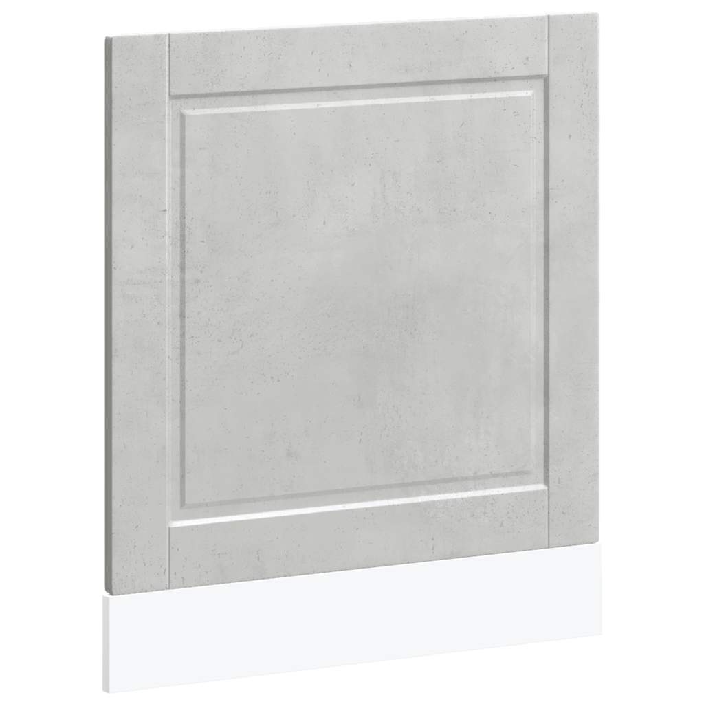 vidaXL Geschirrspülerblende Porto Betongrau 60x1,5x67 cm Holzwerkstoff