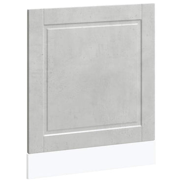 vidaXL Geschirrspülerblende Porto Betongrau 60x1,5x67 cm Holzwerkstoff