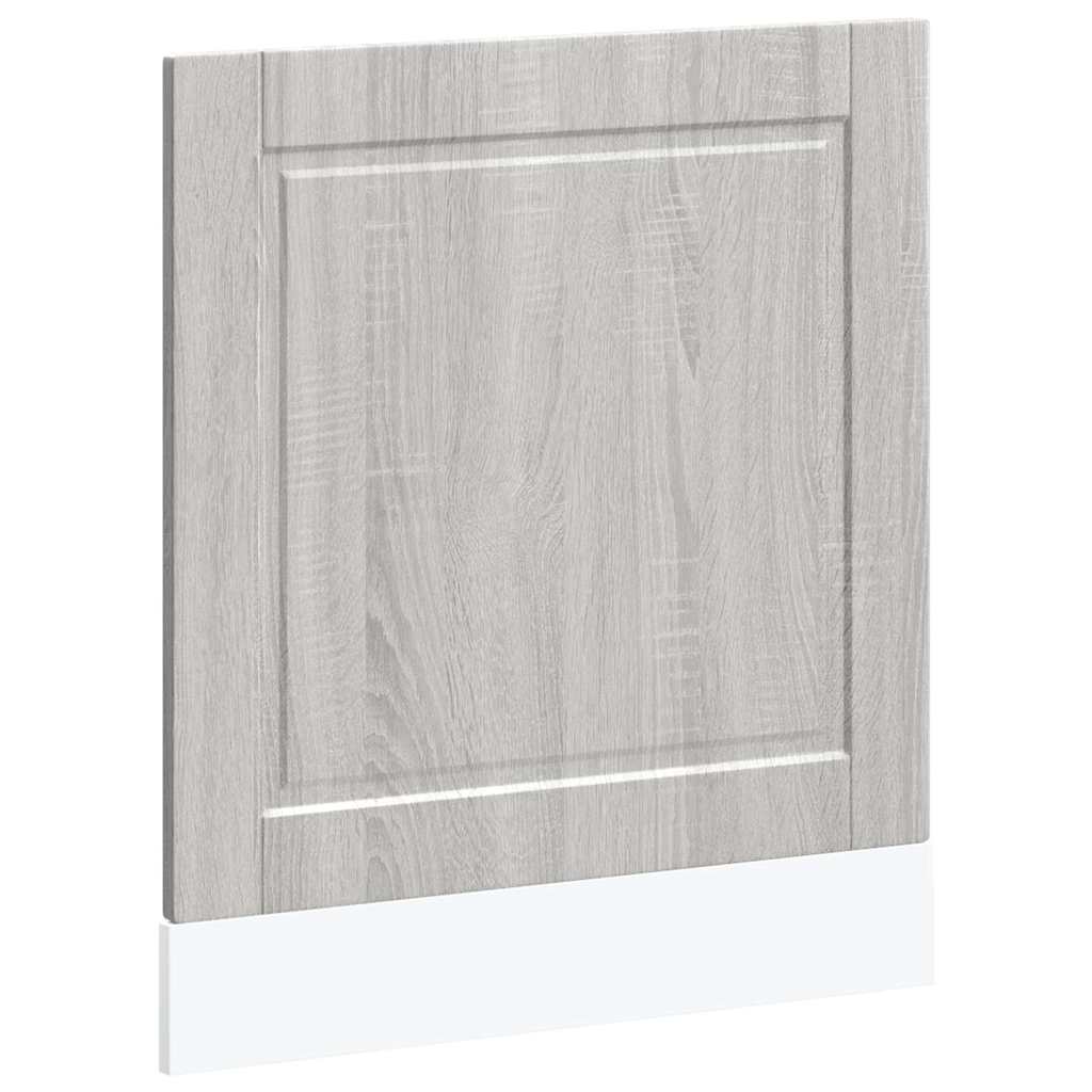 vidaXL Geschirrspülerblende Porto Grau Sonoma 60x1,5x67 cm