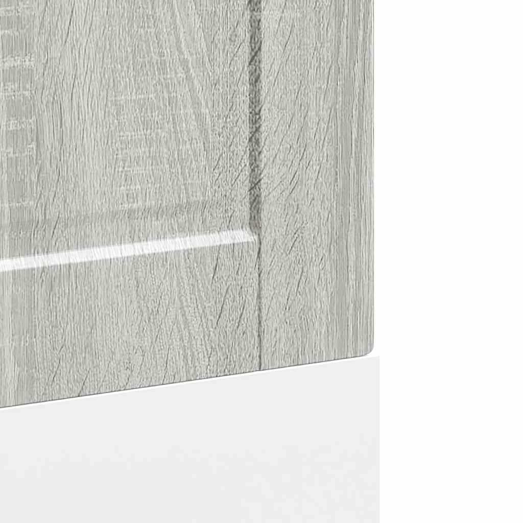 vidaXL Geschirrspülerblende Porto Grau Sonoma 60x1,5x67 cm