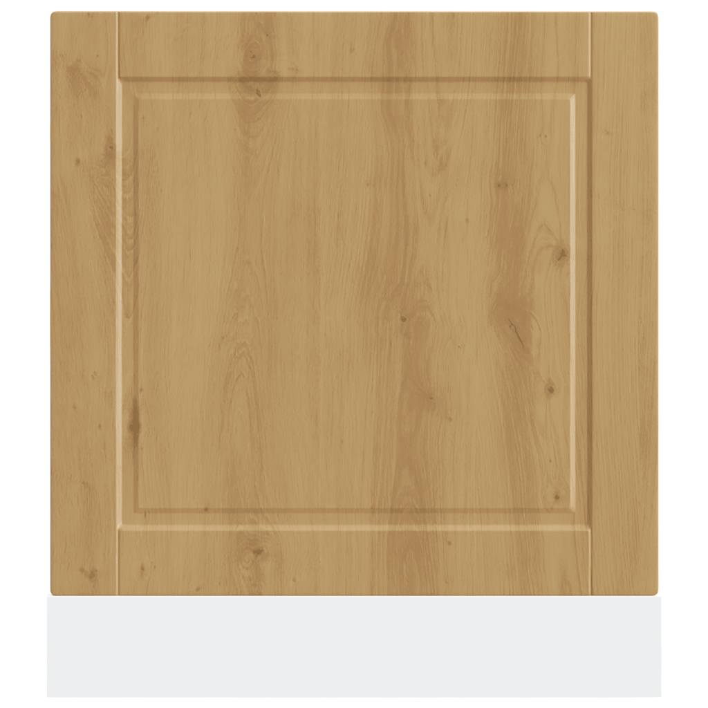 vidaXL Façade pour lave-vaisselle Porto chêne artisan 60x1,5x67 cm