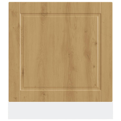 vidaXL Façade pour lave-vaisselle Porto chêne artisan 60x1,5x67 cm