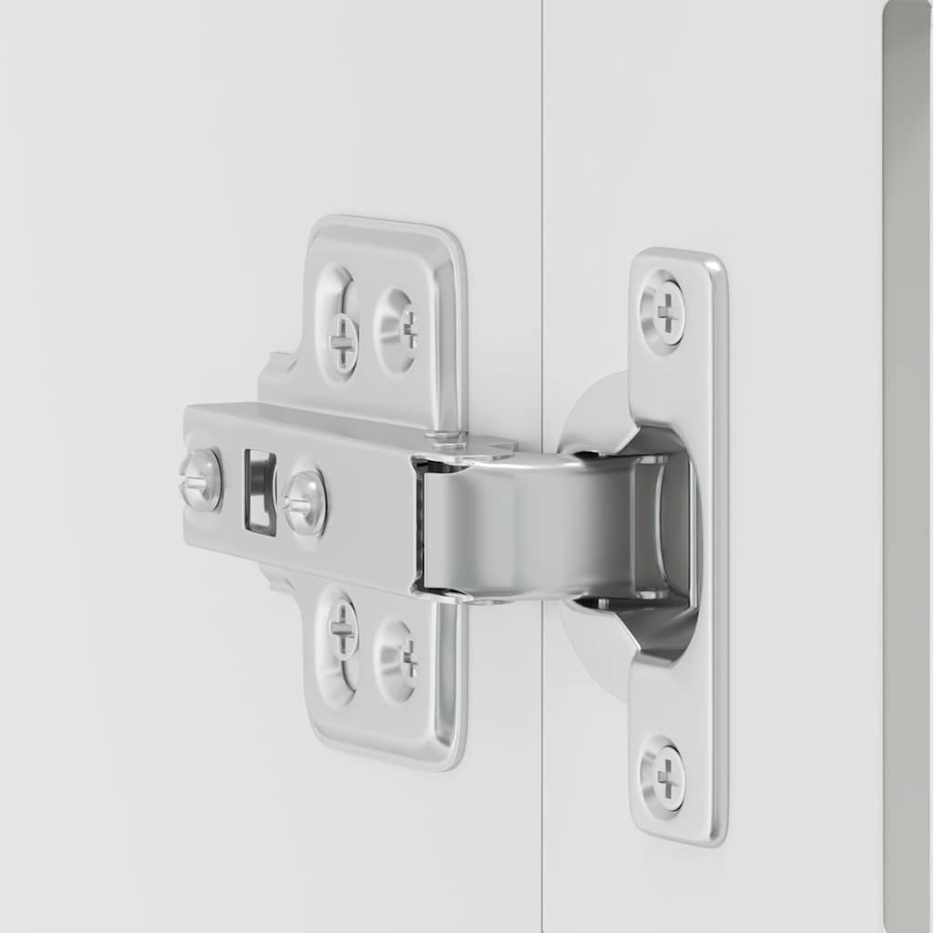 vidaXL Küchen-Hängeschrank mit Glastür Porto Weiß