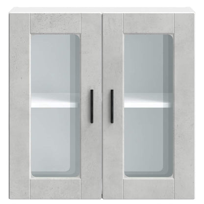 Küchen-Hängeschrank mit Glastür Porto Betongrau