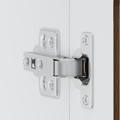 Küchen-Hängeschrank mit Glastür Porto Braun Eichen-Optik