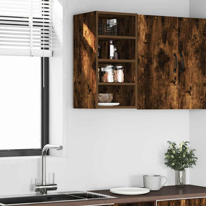 vidaXL Meuble haut Riga chêne fumé 30x29,5x60 cm bois d'ingénierie