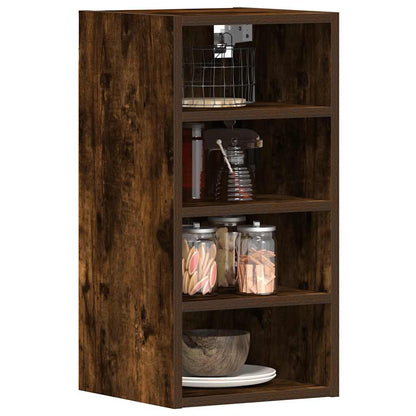 vidaXL Meuble haut Riga chêne fumé 30x29,5x60 cm bois d'ingénierie