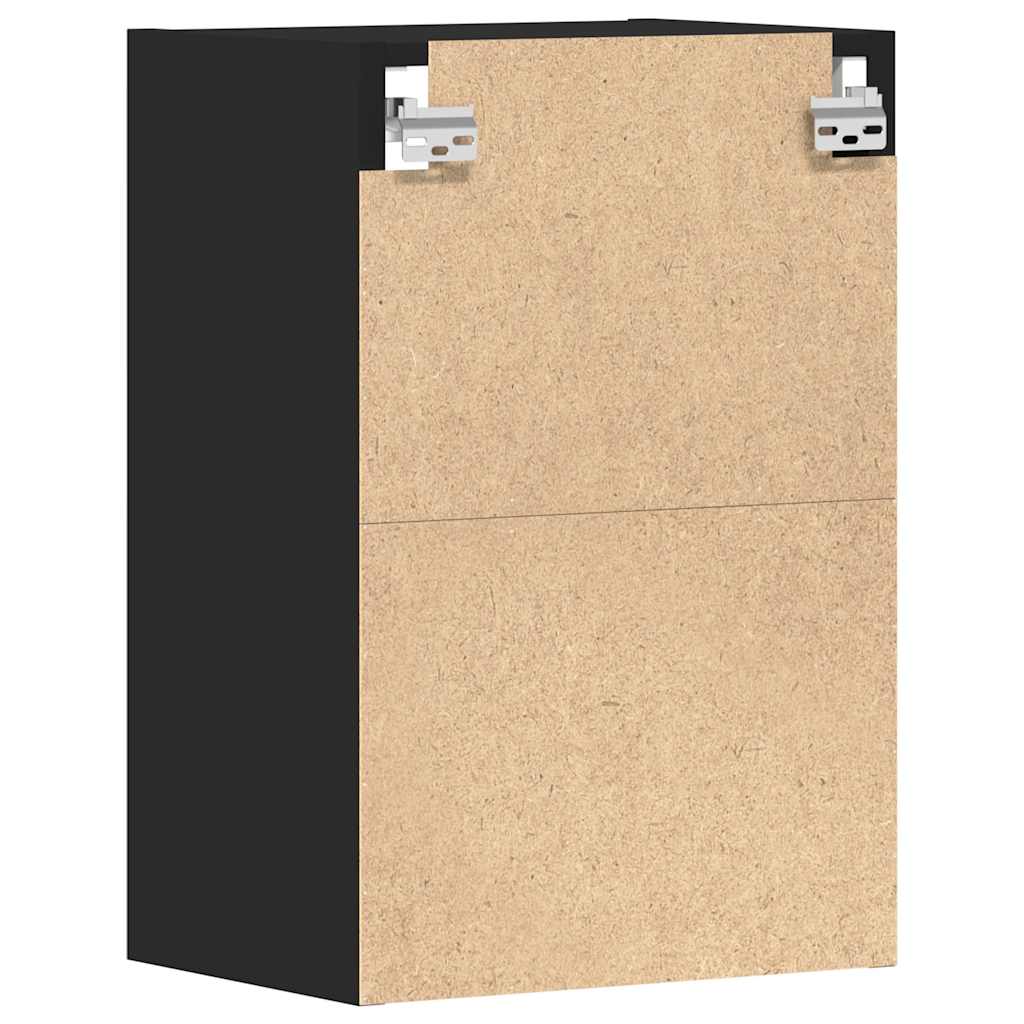 vidaXL Hängeschrank Riga Schwarz 40x29,5x60 cm Holzwerkstoff