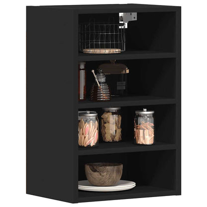 vidaXL Hängeschrank Riga Schwarz 40x29,5x60 cm Holzwerkstoff