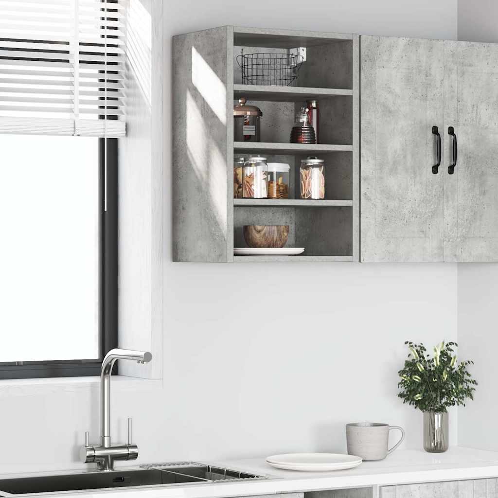 vidaXL Hängeschrank Riga Betongrau 40x29,5x60 cm Holzwerkstoff