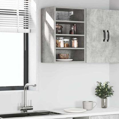vidaXL Hängeschrank Riga Betongrau 40x29,5x60 cm Holzwerkstoff