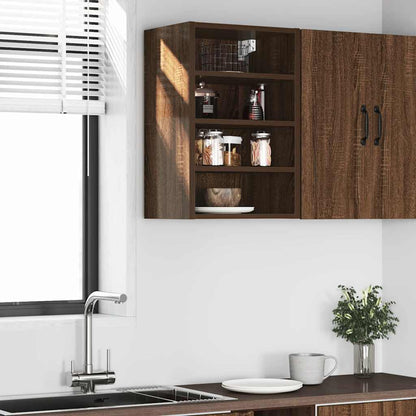 vidaXL Meuble haut Riga aspect chêne marron 40x29,5x60 cm bois d'ingénierie