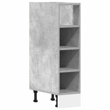 vidaXL Meuble bas Riga gris béton 20x44,5x81,5 cm bois d'ingénierie