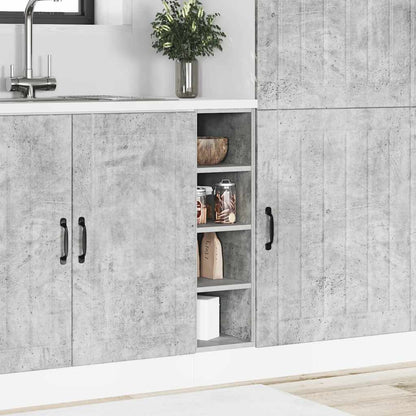 vidaXL Meuble bas Riga gris béton 20x44,5x81,5 cm bois d'ingénierie