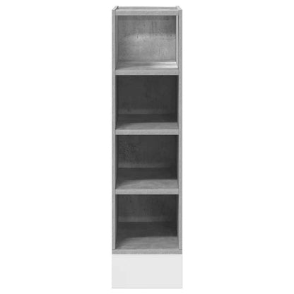 vidaXL Meuble bas Riga gris béton 20x44,5x81,5 cm bois d'ingénierie
