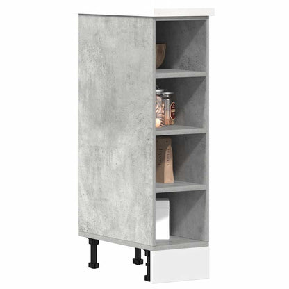 vidaXL Meuble bas Riga gris béton 20x44,5x81,5 cm bois d'ingénierie