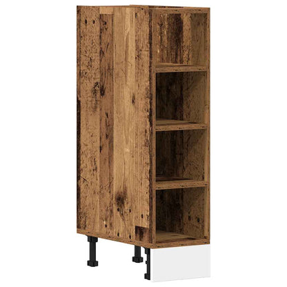 vidaXL Meuble bas aspect bois de récupération 20x44,5x81,5 cm, bois d'ingénierie