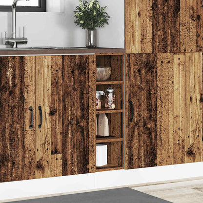 vidaXL Meuble bas aspect bois de récupération 20x44,5x81,5 cm, bois d'ingénierie
