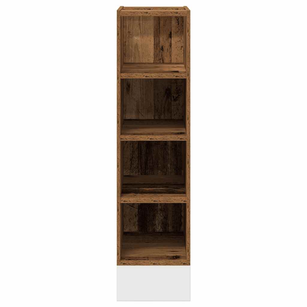 vidaXL Meuble bas aspect bois de récupération 20x44,5x81,5 cm, bois d'ingénierie