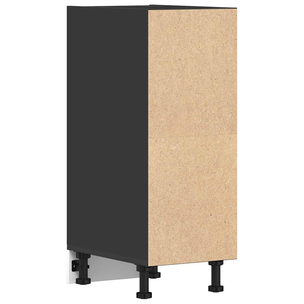 vidaXL Unterschrank Riga Schwarz 30x44,5x81,5 cm Holzwerkstoff