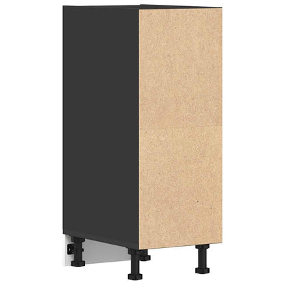 vidaXL Unterschrank Riga Schwarz 30x44,5x81,5 cm Holzwerkstoff