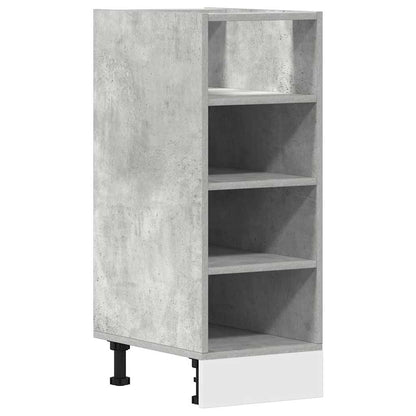vidaXL Unterschrank Riga Betongrau 30x44,5x81,5 cm Holzwerkstoff