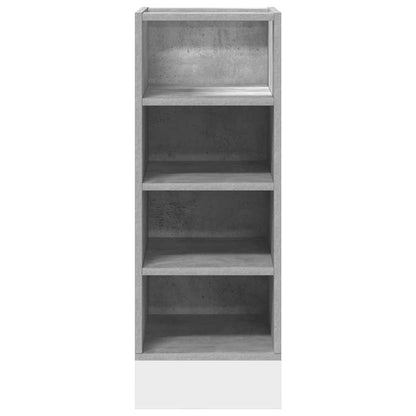 vidaXL Unterschrank Riga Betongrau 30x44,5x81,5 cm Holzwerkstoff
