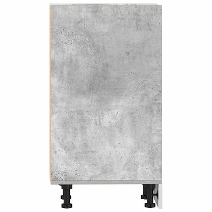 vidaXL Unterschrank Riga Betongrau 30x44,5x81,5 cm Holzwerkstoff