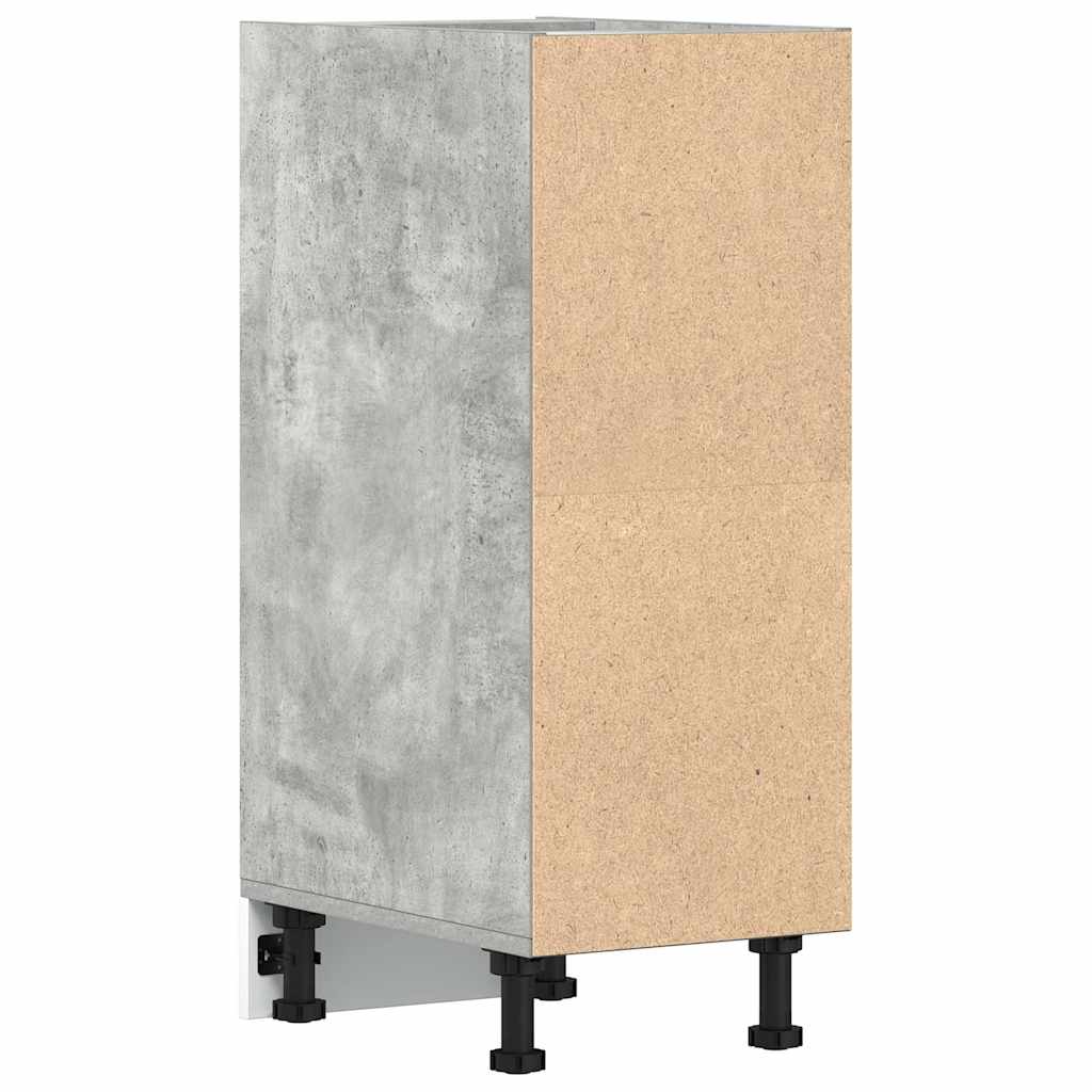 vidaXL Unterschrank Riga Betongrau 30x44,5x81,5 cm Holzwerkstoff