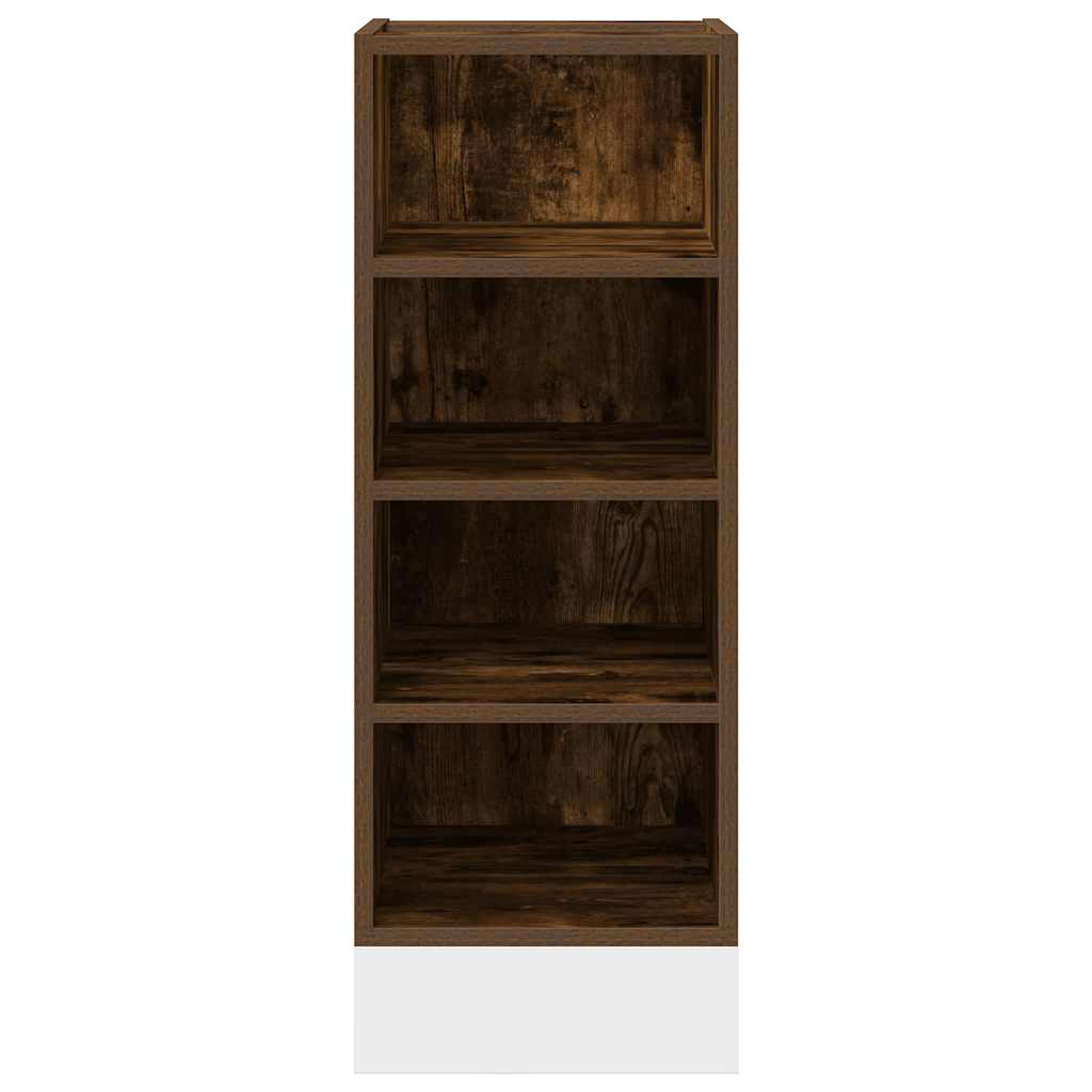 vidaXL Unterschrank Riga Räuchereiche 30x44,5x81,5 cm Holzwerkstoff