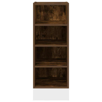 vidaXL Unterschrank Riga Räuchereiche 30x44,5x81,5 cm Holzwerkstoff