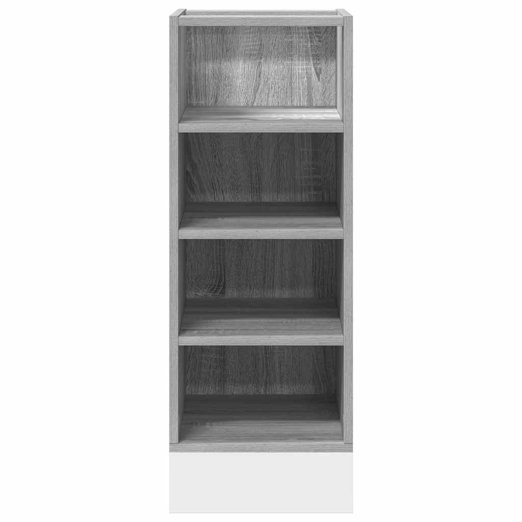 vidaXL Meuble bas Riga gris sonoma 30x44,5x81,5 cm, bois d'ingénierie