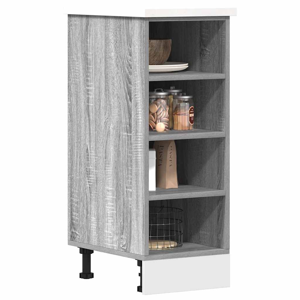 vidaXL Meuble bas Riga gris sonoma 30x44,5x81,5 cm, bois d'ingénierie