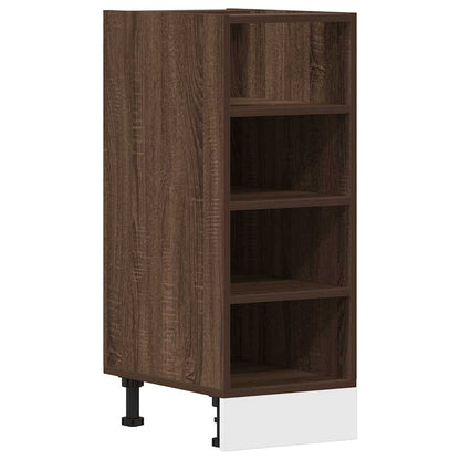 vidaXL Unterschrank Riga Braun Eichen-Optik 30x44,5x81,5 cm Holzwerkstoff