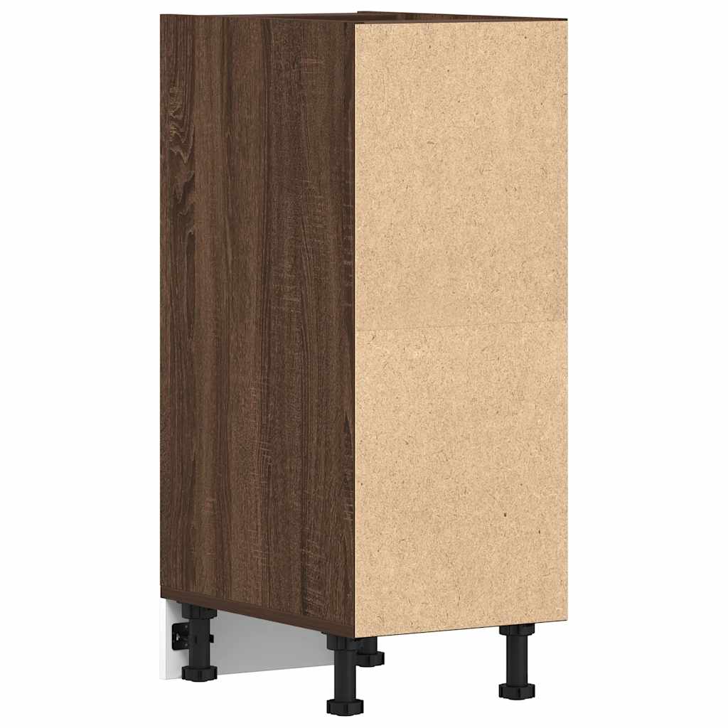 vidaXL Unterschrank Riga Braun Eichen-Optik 30x44,5x81,5 cm Holzwerkstoff