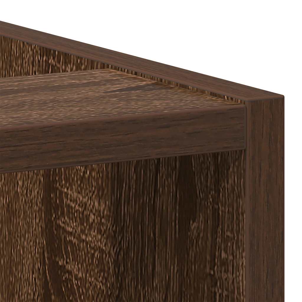 vidaXL Unterschrank Riga Braun Eichen-Optik 30x44,5x81,5 cm Holzwerkstoff