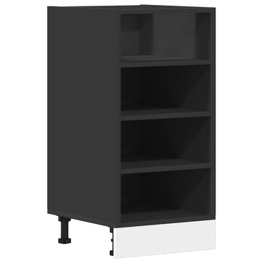 vidaXL Meuble bas Riga Noir 40x44,5x81,5 cm Bois d'ingénierie