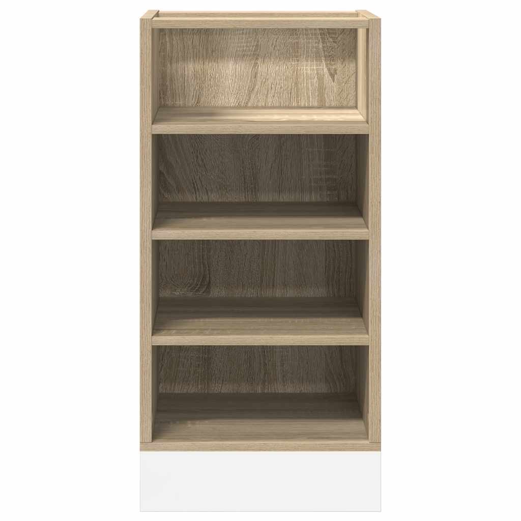 vidaXL Unterschrank Riga Sonoma-Eiche 40x44,5x81,5 cm Holzwerkstoff